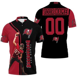 Rob Gronkowski 87 Tampa Bay Buccaneers Super Bowl 2021 NFC South Division Champions Personalized Polo Shirt a Beeteeshop PLS3447